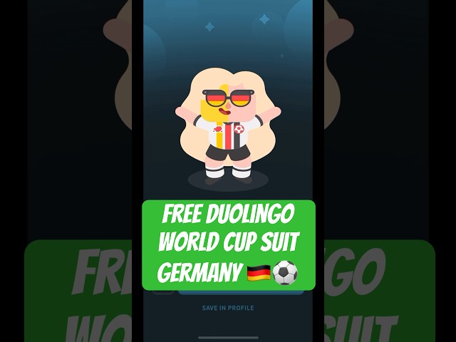 how I got the Duolingo Germany suit FREE #duolingo 🇩🇪