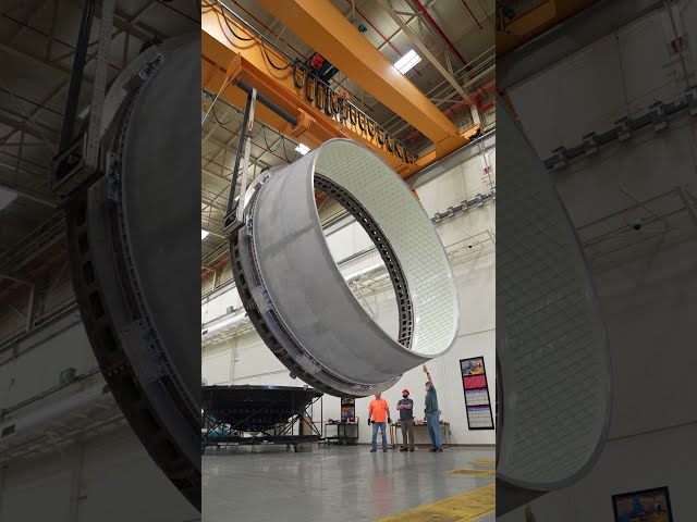 Orion Stage Adapter for Artemis III Lifted, Flipped, and Moved at NASA Marshall
