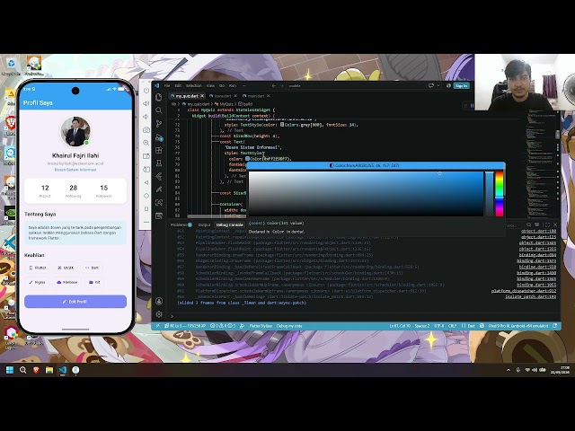 Njelasin pembuatan UI Flutter (QUIZ)