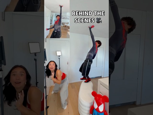 TUTORIAL OF MILES MORALES SPIDERMAN TREND 🕸️💥 #shorts #spiderman #spiderverse