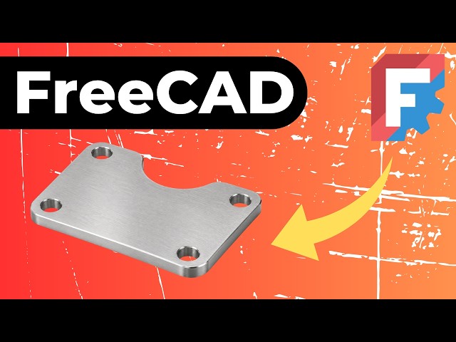 FreeCAD Beginner Tutorial - Learn Sketching & Parametric 3D Modeling