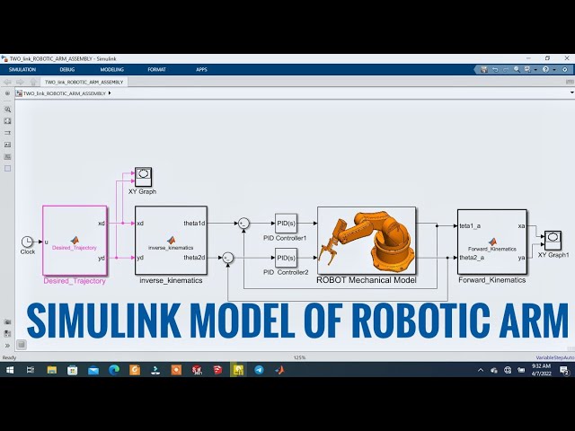 The Full Modeling and simulation of a Robotic Arm using MATLAB simscape multibody and Solidworks