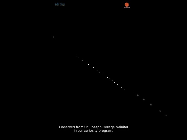 This beautiful Train like satellites were captured during workshop at St Joseph's College, NAINITAL