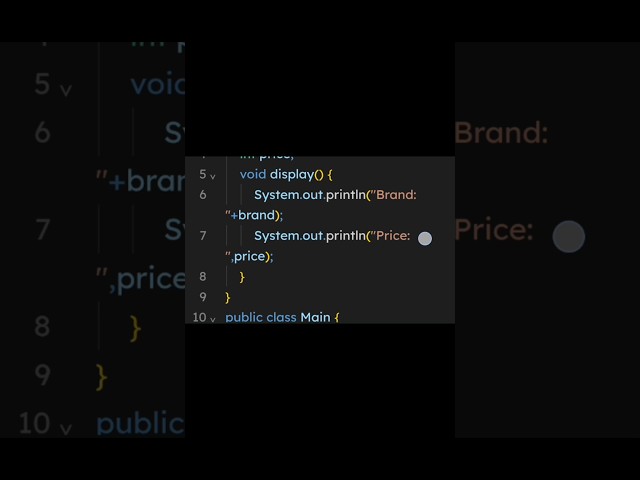 Create a mobile object using java | classes and objects | #live #code #repat