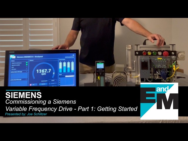 SIEMENS | Commissioning a Siemens Variable Frequency Drive - Part 1: Getting Started | EandM
