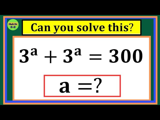 Japanese| A Super Interesting Algebra Olympiad Math Problem| Can you solve this?