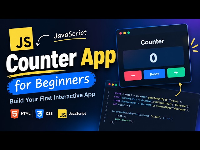 Build This Counter App with JavaScript 🔥