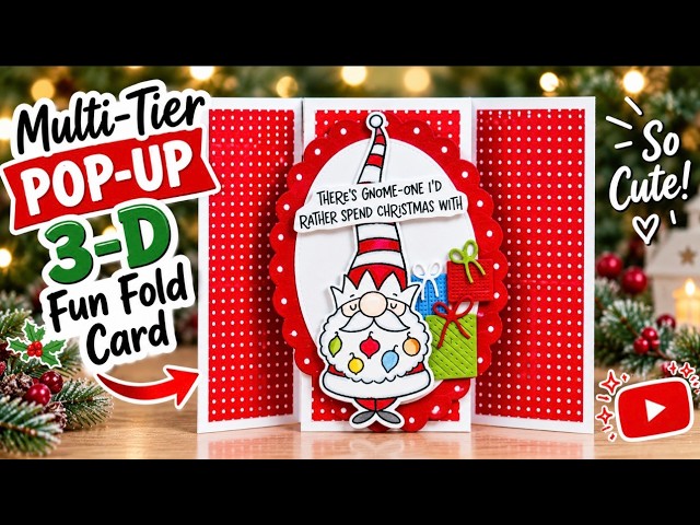 Multi-Tier | Pop-Up 3-D Christmas| Fun Fold Card