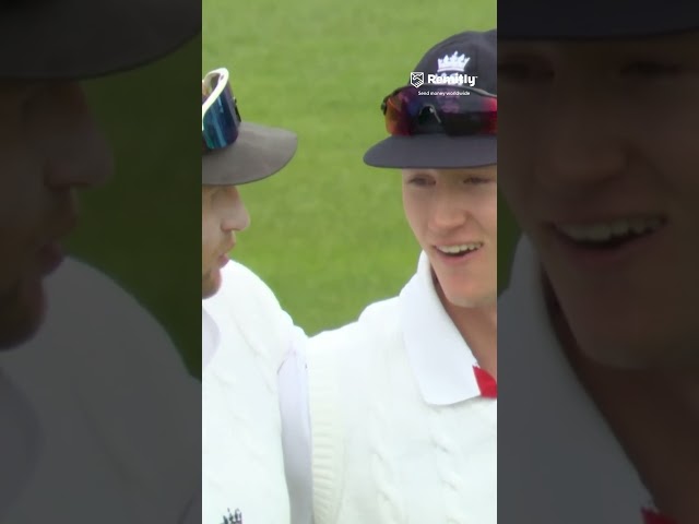 A lovely moment ❤️ Joe Root checks on sub fielder Theo Wylie after dropping a catch 🤝 #cricket