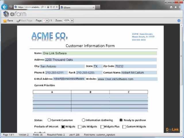 Electronic Forms - Introduction to eform