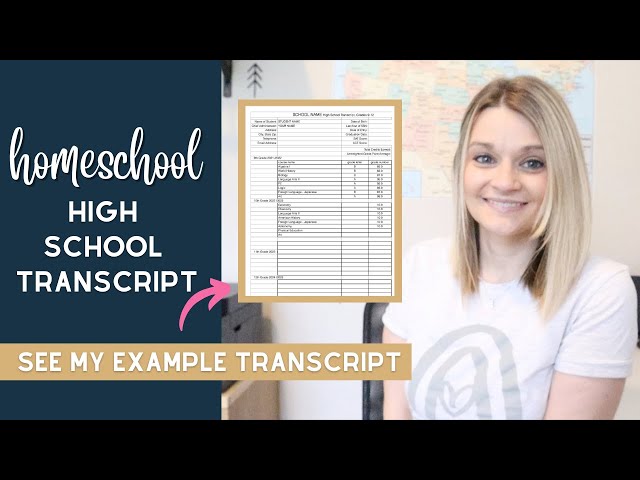 HOMESCHOOL TRANSCRIPT | Homeschool High School | How to make a homeschool transcript | Homeschool