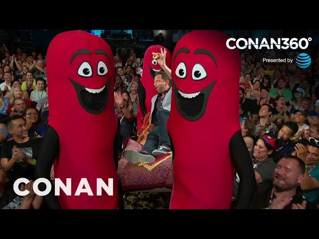 CONAN360°: Nick Kroll Enters #ConanCon Like The King Of Sausages | CONAN on TBS