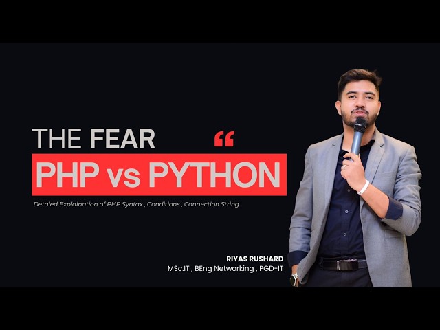PHP vs PYTHON Decoding - Exam Edition - Riyas Rushard - Special Seminar