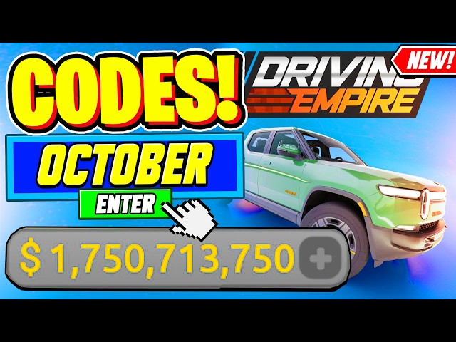 ⚠️New⚠️ ALL WORKING CODES For Driving Empire October 2026 - Roblox Driving Empire Codes 2026