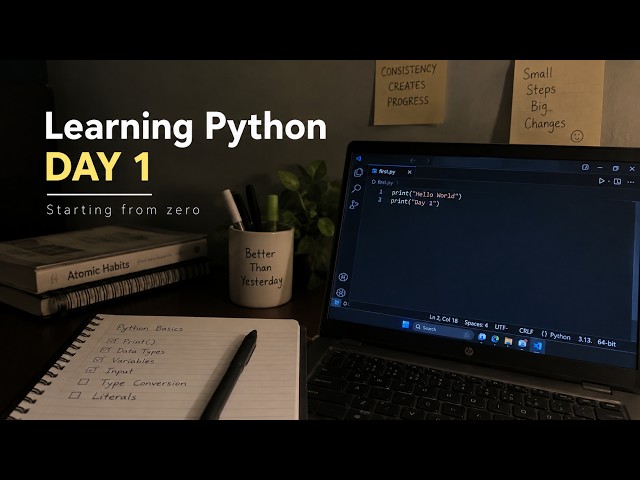 I’m Starting My Coding Journey From Zero | Learning Python Day 1