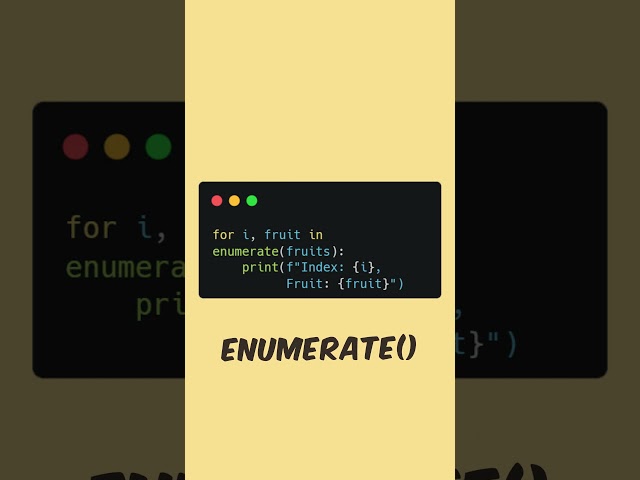 Python’s Secret Loop Counter 🕵️♂️ #python #coding #shorts