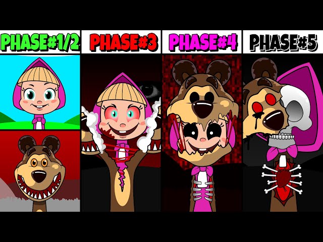 My Sprunki OC: Masha and the Bear (from Phase 1 to Phase 5)