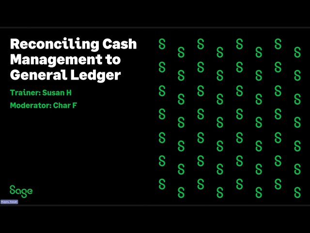 Sage 300 CRE: How to Reconcile Cash Management to General Ledger