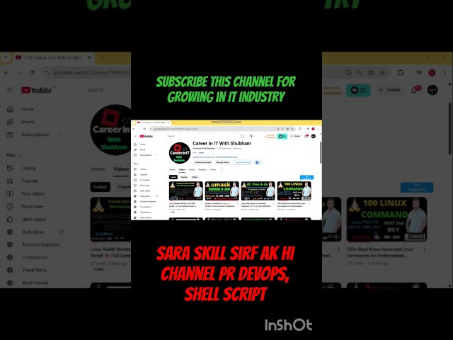 Mere Channel par Kya Sikhenge? | Learn Linux, Shell Script #learnsession  #shorts  #ytshorts