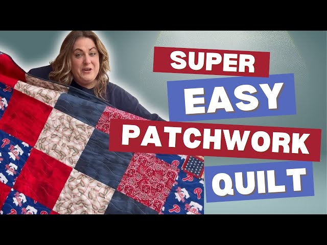 The EASIEST Beginner Quilt Ever | Simple Themed Patchwork Quilt