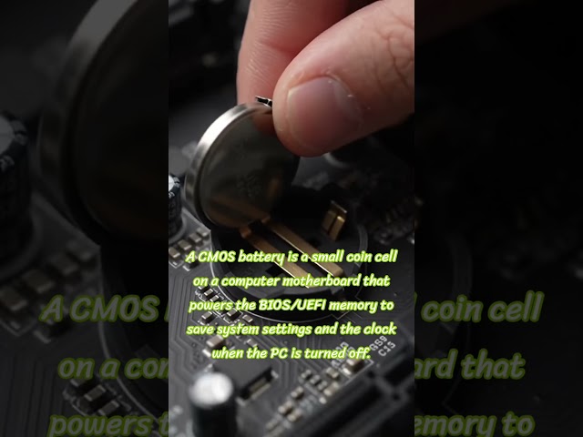 A CMOS battery is a small coin cell…#shorts #youtubeshorts #shortsfeed
