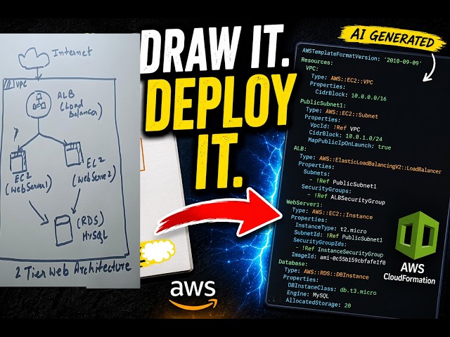 I Drew AWS Architecture on Paper… AI Generated CloudFormation | Bedrock, Lambda & API Gateway 🤯