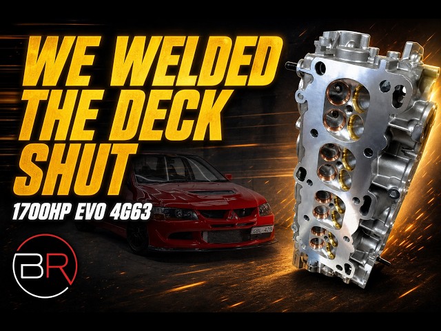 Welding a Closed Deck 4G63 Head for a 1700HP Evo Build
