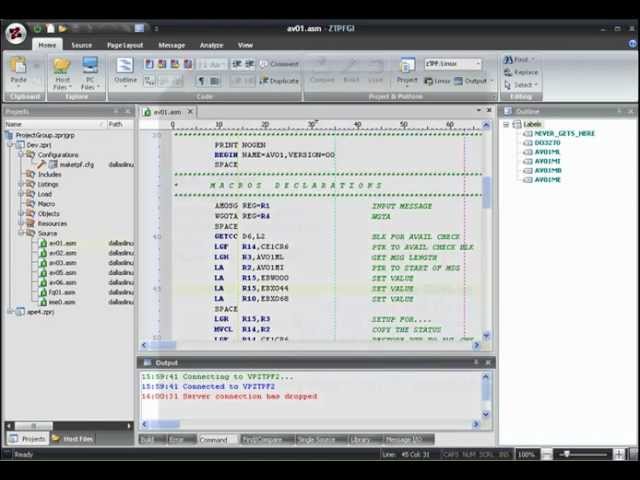 Connecting to z/TPF