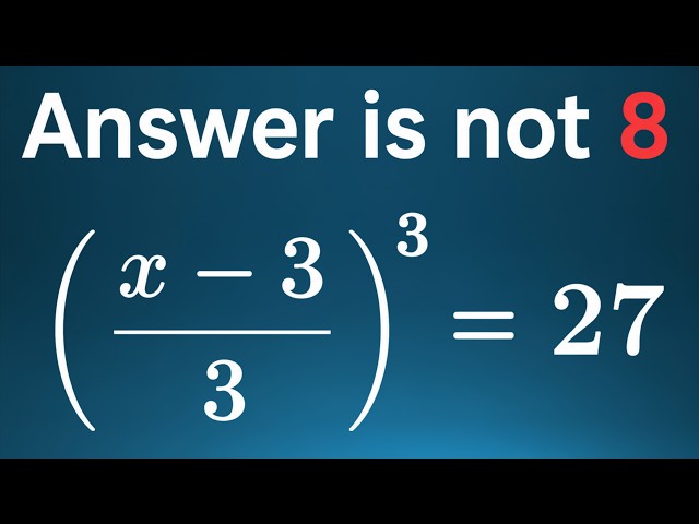 One Beautiful Algebra Equation That Will Test Your Brain | Math Olympiad