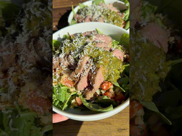 Steak Bruschetta Chimichurri Salad