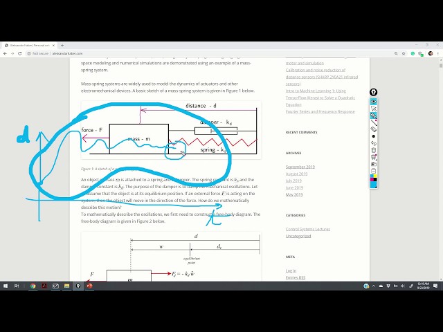 Control Systems Lecture 1: State-space models and Python simulation of differential equations