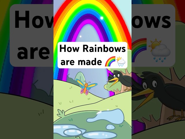 How Rainbow are made  #kidslearning #elementaryscience #cartoonlearning #rainbow #naturescience