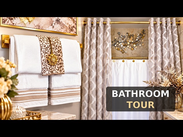Glam Bathroom Tour! Expensive Look for Less | Where I Bought Everything