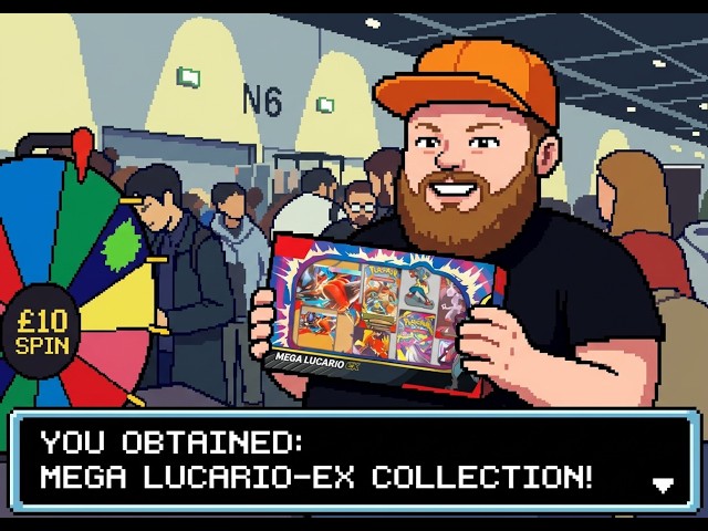 Pokémon cards opening! Mega Lucario Ex Figure box opening w/ First Partners illustration.