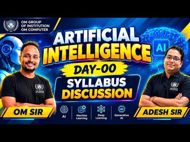 Artificial Intelligence Course 🔥 Syllabus Revealed! | AI, ML, Deep Learning & GenAI | Day 00
