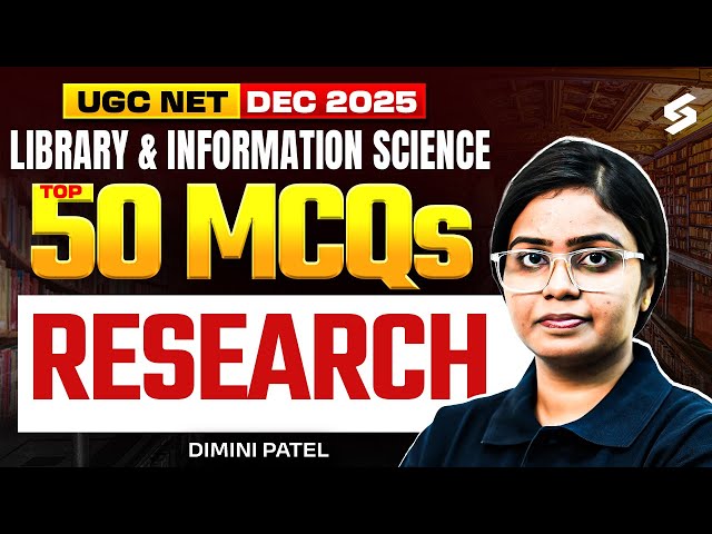 UGC NET Library & Information Science Class | Research UGC NET in Library & Info. Science By Damini
