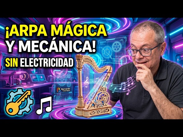 Incredible! This is what the ROKR Mechanical Music Box assembly kit is like. A SPECTACULAR Harp!