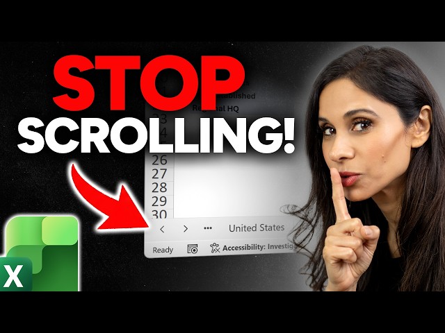 Stop Scrolling! 4 Pro Ways to Navigate Excel