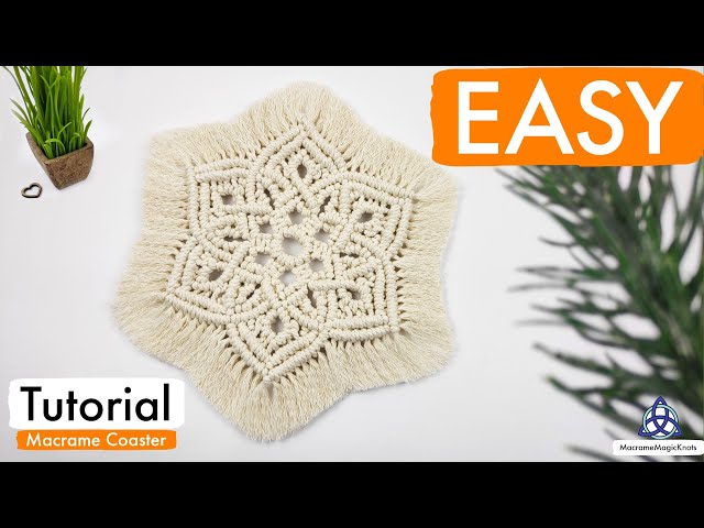 DIY MACRAME MANDALA COASTER | Table Decoration