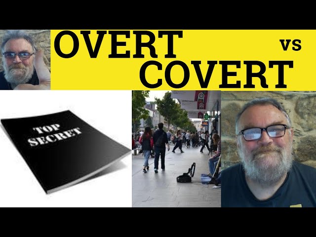 🔵 Overt Meaning - Covert Examples - Overt Defined - Covert Explained - Surreptitious Clandestine
