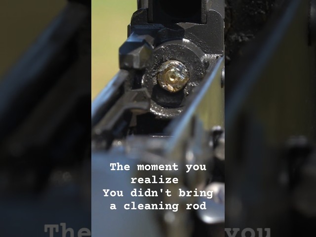 Always bring a cleaning rod when shooting AK's.