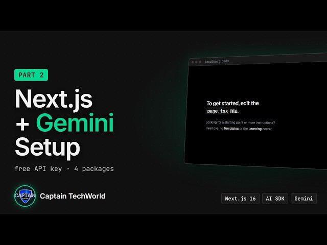 Build an AI Chatbot in Next.js + Firebase Chat History | Part 2
