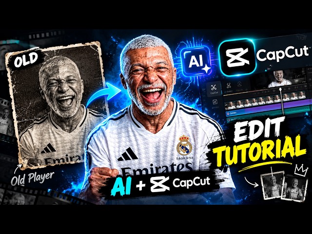 How to Make OLD Football Players with AI 🤯 | CapCut Tutorial