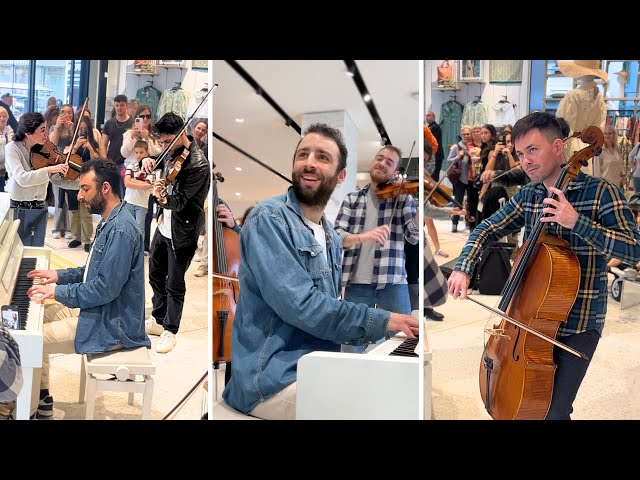 An amazing STRING QUARTET plays Howl's Moving Castle with me! 😍