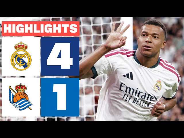 REAL MADRID 4 - 1 REAL SOCIEDAD | HIGHLIGHTS LALIGA EA SPORTS