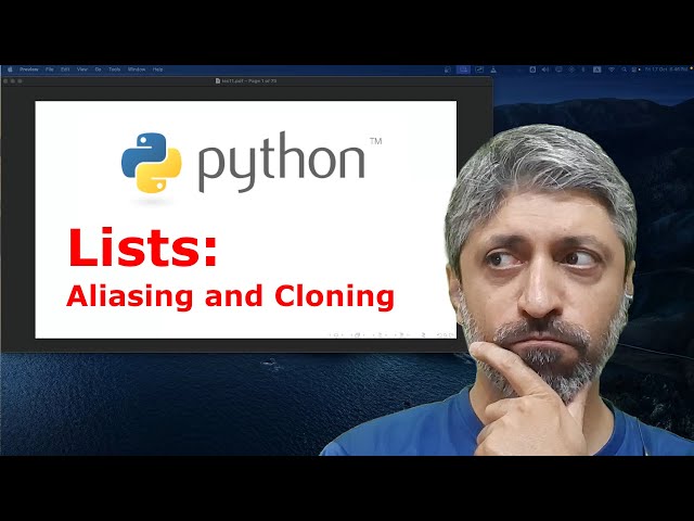 Python Lists: Aliasing and Cloning