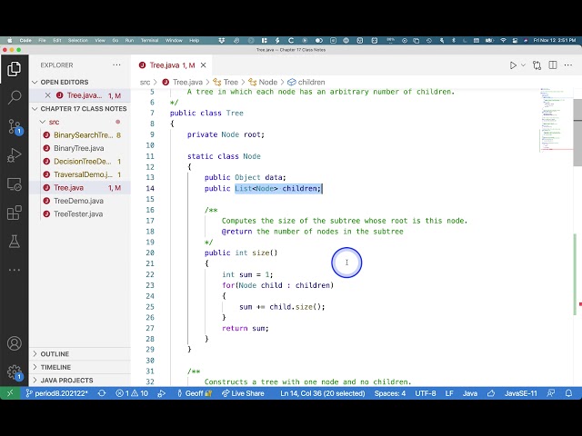 Software Engineering Data Structures 02.42: visitors