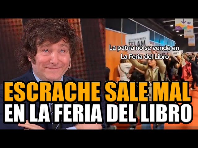 ¡ESCRACHE al LIBRO DE MILEI SALE MAL! Los zurdos ni aparecieron y se llenó de gente | Break Point