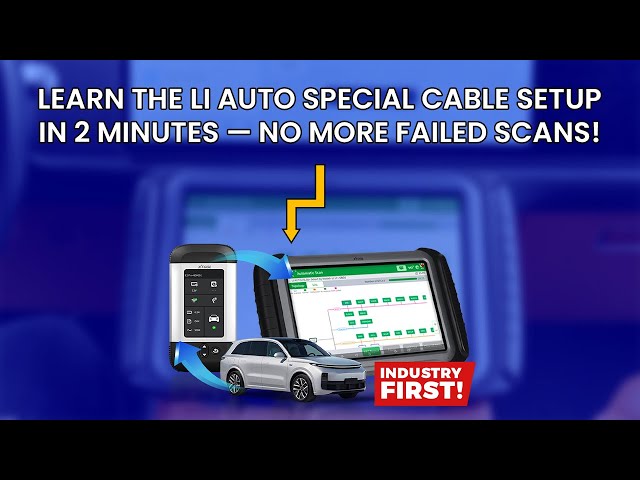 Learn the Li Auto Special Cable Setup in 2 Minutes - No More Failed Scans! INDUSTRY FIRST! #LiAuto