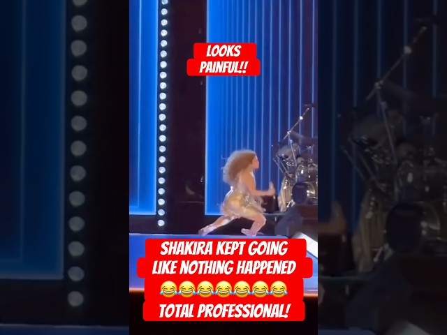 Shakira Is A Pro! #shakira #bloopers #fail #fall #live #concert #singer #dancer #colombia #omg #lol